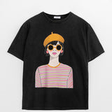 Moteriški marškinėliai trumpomis rankovėmis