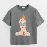 Moteriški marškinėliai trumpomis rankovėmis