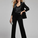 Moteriškas velvetinis švarkas