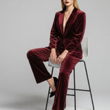 Moteriškas velvetinis švarkas