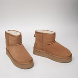Moteriški žieminiai odiniai avikailio aulinukai