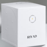 Kvapioji sojų vaško žvakė su medine dagtimi „Riyad”, 210 g