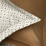 Rinkinys: satino patalynės komplektas 160x200 cm ir satino paklodė su guma, 160x200 cm