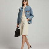 Moteriškas džinsinis švarkas