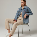 Moteriškas džinsinis švarkas