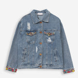 Moteriškas džinsinis švarkas