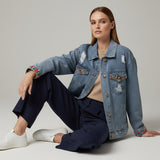 Moteriškas džinsinis švarkas