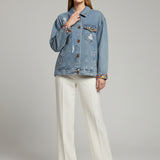 Moteriškas džinsinis švarkas