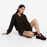 Moteriškas megztinis su alpakos vilna