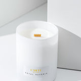 Kvapioji sojų vaško žvakė su medine dagtimi „Royal Reverie”, 210 g
